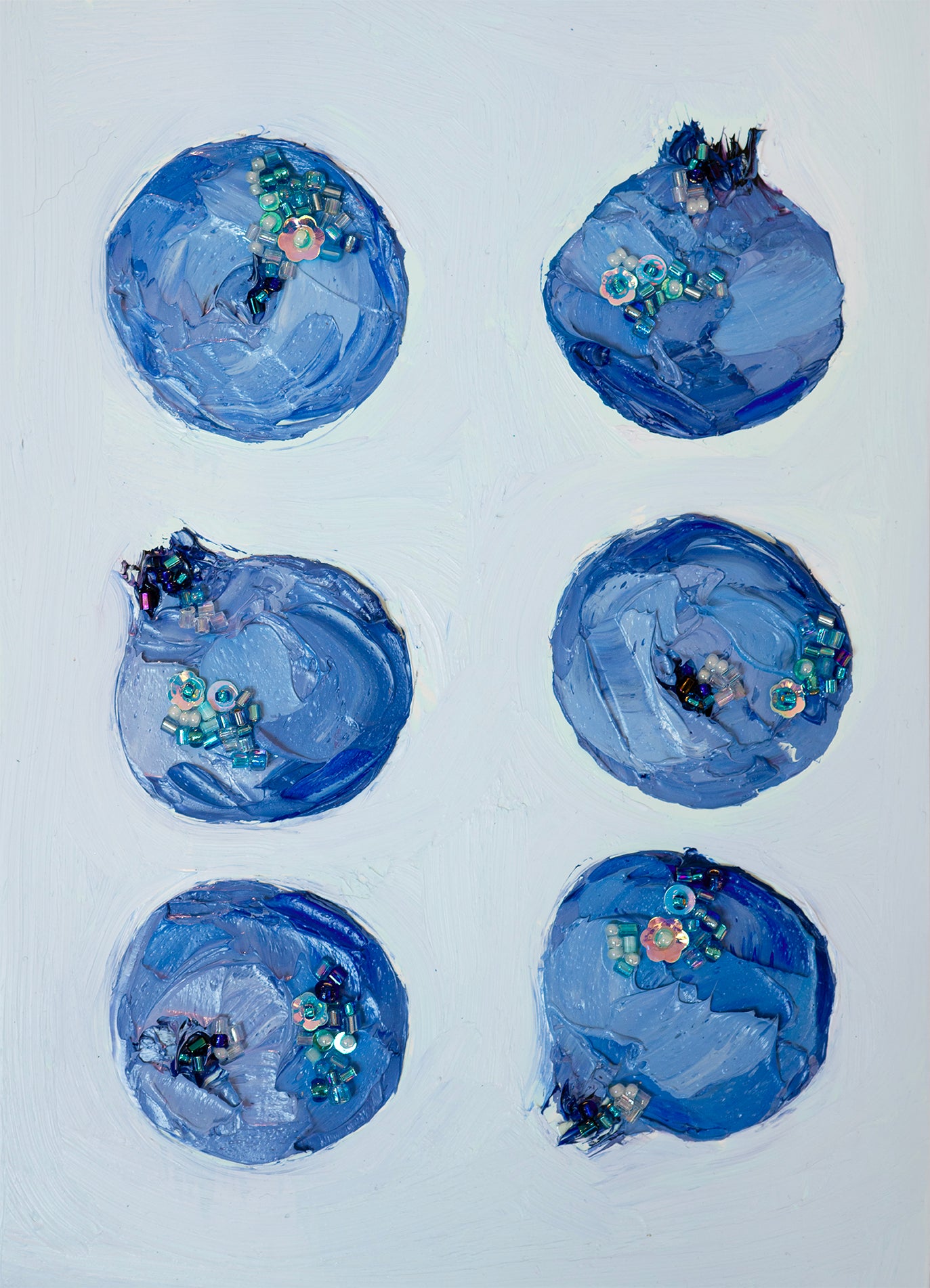 Commission Collaboration | "Chandler Blueberry Gem" -10" x 8" x 7/8"
