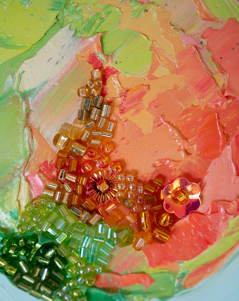 Commission Collaboration | "Sparkling Taylor’s Golden Pear" -7" x 5" x 7/8"