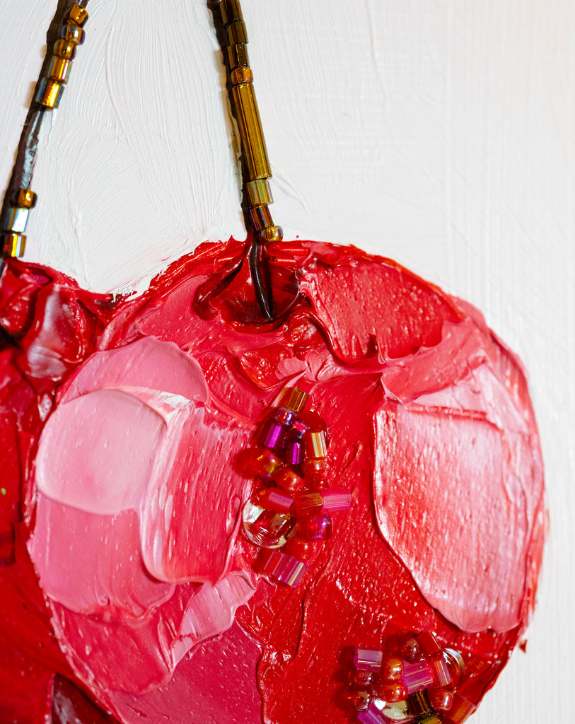 Commission Collaboration | "Bing Cherry Glitz" -7" x 5" x 7/8"