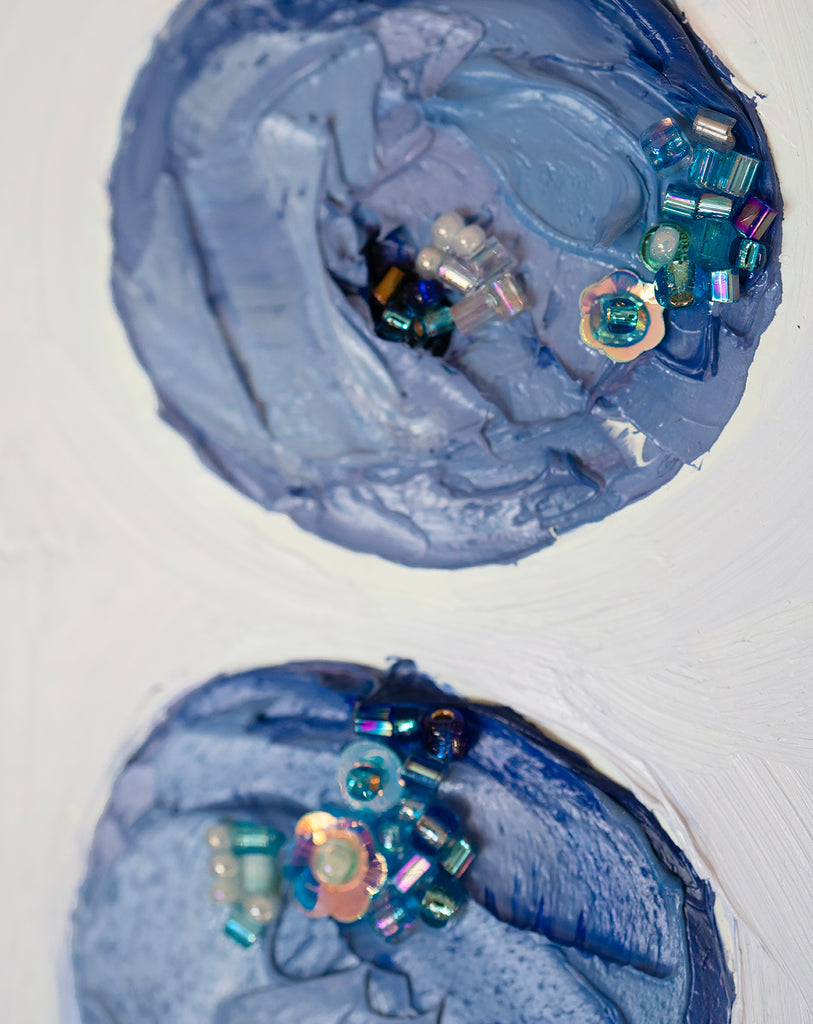 Commission Collaboration | "Chandler Blueberry Gem" -10" x 8" x 7/8"