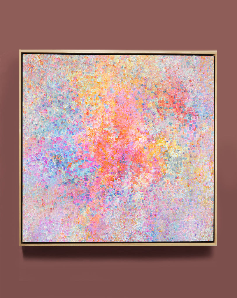 Make Me Believe in This Summer Love -96.25" X 96.25" X 4.5" Framed