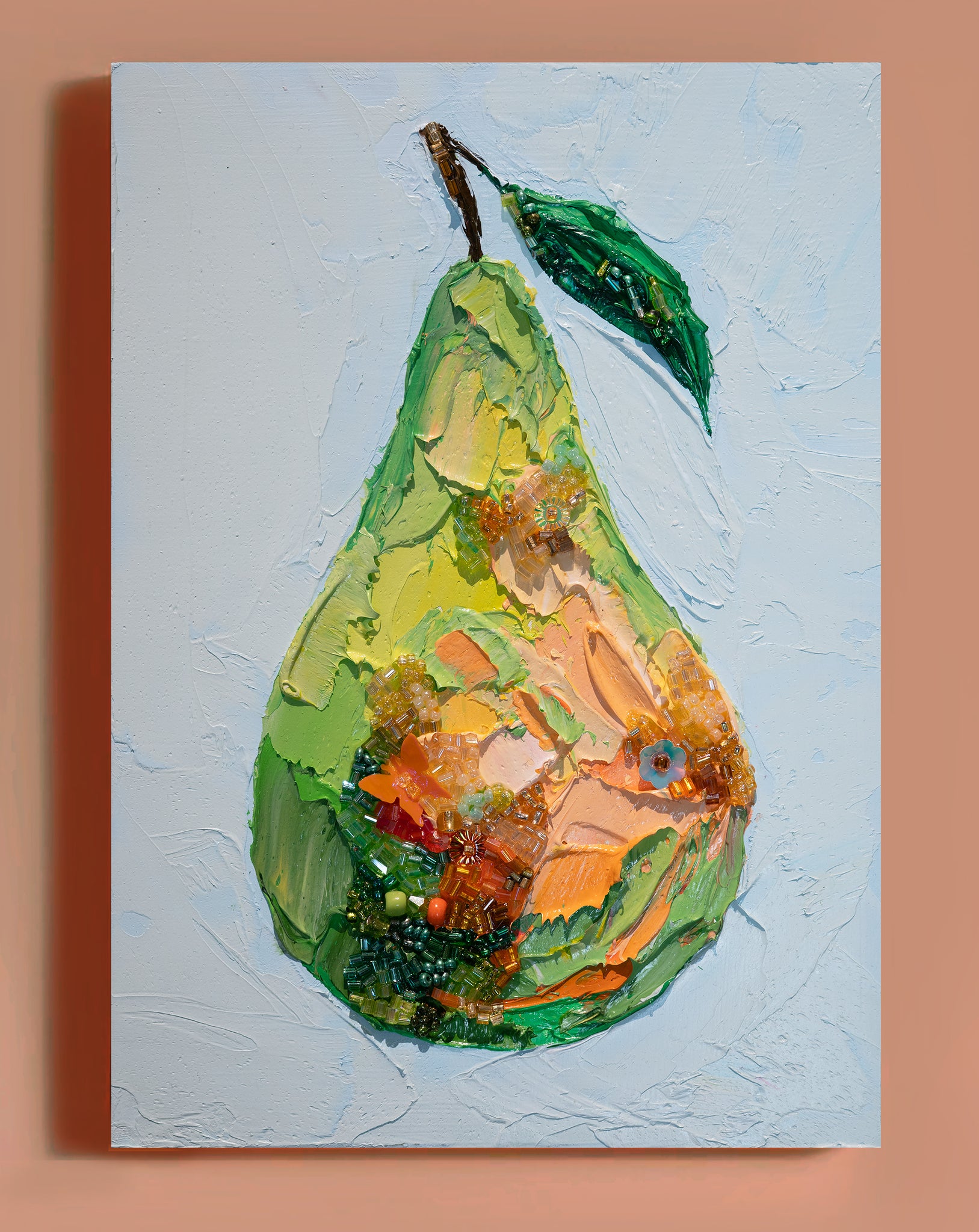 "Bling Bling Concorde Pear" -7" x 5" x 7/8"