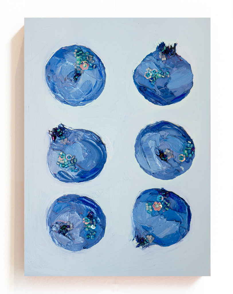 Commission Collaboration | "Chandler Blueberry Gem" -10" x 8" x 7/8"