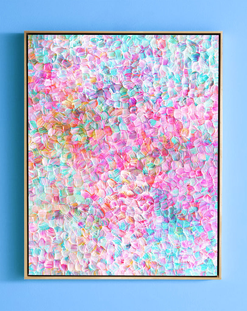 Cotton Candy Clouds -61.25" X 46.25" X 2.5" Framed